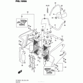 Схема вузла: Радіатор для Suzuki DR-Z400 DR-Z400S