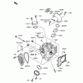 Схема вузла: Головка циліндра для Suzuki DR-Z110
