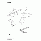 Схема вузла: Накладка паливного бака для Suzuki DR-Z125 DR-Z125L