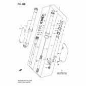 Схема узла: Передняя вилка (Model k7) для Suzuki RM-Z450