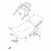 Схема узла: Сиденье для Suzuki DR250