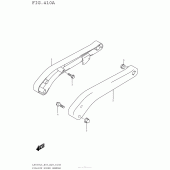 Схема вузла: Опори пасажира Suzuki LS650 Boulevard S40