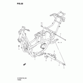 Схема узла: Рама для Suzuki UH125 Burgman