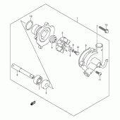 Схема вузла: Водяний насос Suzuki GSX1300 Hayabusa