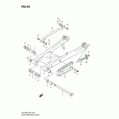Схема узла: Задний рычаг подвески для Suzuki GZ125 Marauder