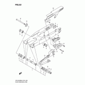 Схема узла: Задний рычаг подвески для Suzuki DR-Z400 DR-Z400SM