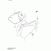 Схема вузла: Бічні панелі (Model k2) для Suzuki DR-Z400 DR-Z400S