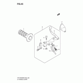 Схема узла: Левая ручка руля для Suzuki DR-Z400 DR-Z400SM