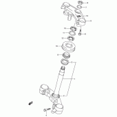Схема узла: Рулевая траверса (Sv1000s/s1/s2) для Suzuki SV1000