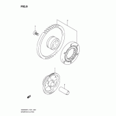 Схема узла: Привод стартера для Suzuki GSX650