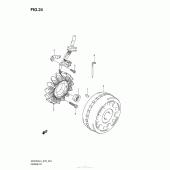 Схема вузла: Статор & Ротор для Suzuki AN400 Burgman (EU analogue of SkyWave)