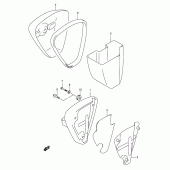 Схема узла: Система индукции воздуха (Model w/x/y except e18) для Suzuki VL1500 Intruder LC