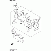 Схема узла: Передний тормозной суппорт для Suzuki DL650 V-Strom
