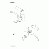 Схема вузла: Ручки керма (Model k7/k8/k9) для Suzuki VL1500 Intruder C1500/Boulevard C90