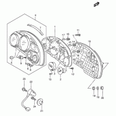 Схема узла: Спидометр для Suzuki GSX750 Katana