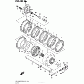 Схема вузла: Зчеплення (Vzr1800Bzl5 E28) для Suzuki VZR1800 Boulevard M109R BOSS