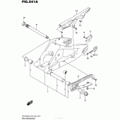Схема вузла: Задній важіль (Маятник) для Suzuki GSX-R600
