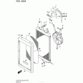Схема узла: Радиатор для Suzuki VL1500 Boulevard C90T