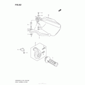 Схема узла: Правая ручка руля для Suzuki DR650 DR650SE