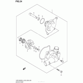 Схема вузла: Водяний насос Suzuki VZR1800 Boulevard M109R BOSS