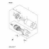 Схема вузла: Стартер електричний для Suzuki AN400 Burgman (EU analogue of SkyWave)