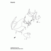 Схема вузла: Body cwl installation parts (Gs500fk4/k5/k6) для Suzuki GS500