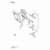 Схема узла: Масляный охладитель для Suzuki DR-Z250