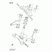 Схема узла: Рулевая траверса для Suzuki TU250