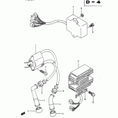 Схема вузла: Електроустаткування для Suzuki DR650 DR650R