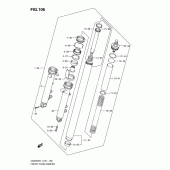 Схема узла: Передняя вилка (Gsx650fl1 e24) для Suzuki GSX650