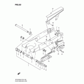 Схема узла: Задний рычаг подвески для Suzuki DR-Z400 DR-Z400S