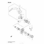 Схема узла: Кикстартер для Suzuki RM-Z450