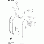 Схема вузла: Кермо & Тросики для Suzuki SV650