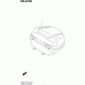 Схема вузла: Задній кофр (Опція) для Suzuki DL650 V-Strom