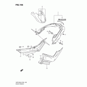 Схема узла: Заднее крыло (Vzr1800zl2 e51) для Suzuki VZR1800 Intruder M1800R/ Boulevard M109R