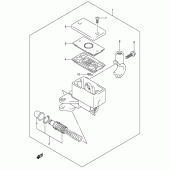 Схема вузла: Передній гальмівний циліндр (Gsf650k5/uk5/ak5/uak5/k6/uk6/ak6/uak6) для Suzuki GSF650 Bandit S
