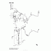 Схема вузла: Задній гальмівний циліндр (Gsx1300Ral3 E28) для Suzuki GSX1300 Hayabusa