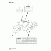 Схема вузла: Інформаційні наклейки (Vl800tl1 e3) для Suzuki VL800 Boulevard C50T