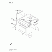 Схема вузла: Акумулятор (Gsx1300rl1 e19) ​​для Suzuki GSX1300 Hayabusa