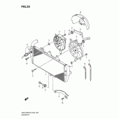 Схема узла: Радиатор для Suzuki GSX1250