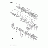 Схема узла: Трансмиссия для Suzuki GZ250 Marauder