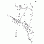 Схема вузла: Масляний насос (P9) для Suzuki TS125