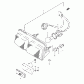 Схема вузла: Задній ліхтар (Стоп-сигнал) для Suzuki RGV250