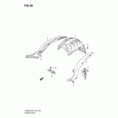 Схема вузла: Кронштейн заднього крила Suzuki VL800 Boulevard C50T