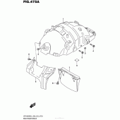 Схема вузла: Задній підкрилок Suzuki VZR1800 Boulevard M109R BOSS
