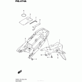 Схема вузла: Заднє крило для Suzuki SV650