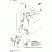 Схема вузла: Lock Set (An650L5 E03) для Suzuki AN650 Burgman (EU analogue of SkyWave)