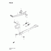 Схема вузла: Підставка для Suzuki DL650 V-Strom