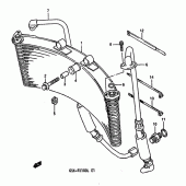 Схема узла: Масляный охладитель для Suzuki GSX-R1100