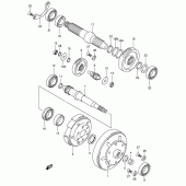 Схема вузла: Трансмісія (2)(model x/y) для Suzuki AN400 Burgman (EU analogue of SkyWave)
